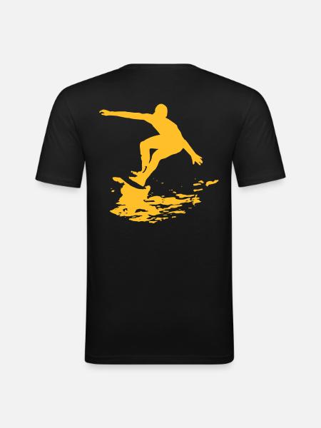 surfing_design - Men's Slim Fit T-Shirt - black