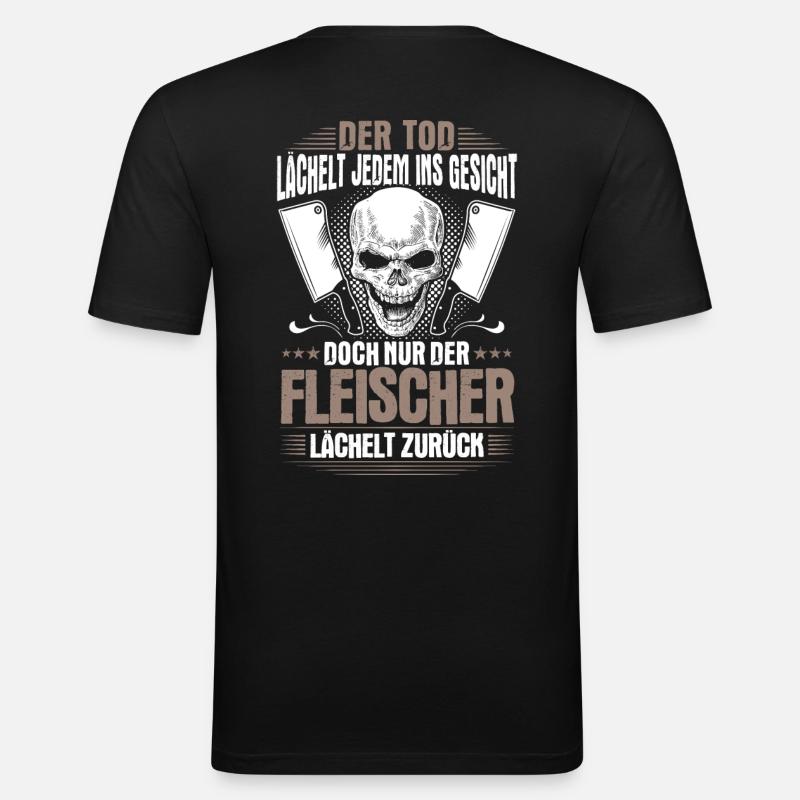 Charcutier charcutier charcutier cadeau charcutier - T-shirt près du corps Homme - noir