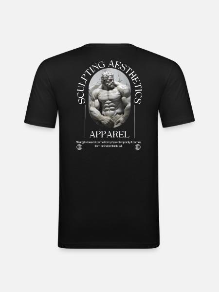 Sculpting Aesthetics - Men's Slim Fit T-Shirt - black