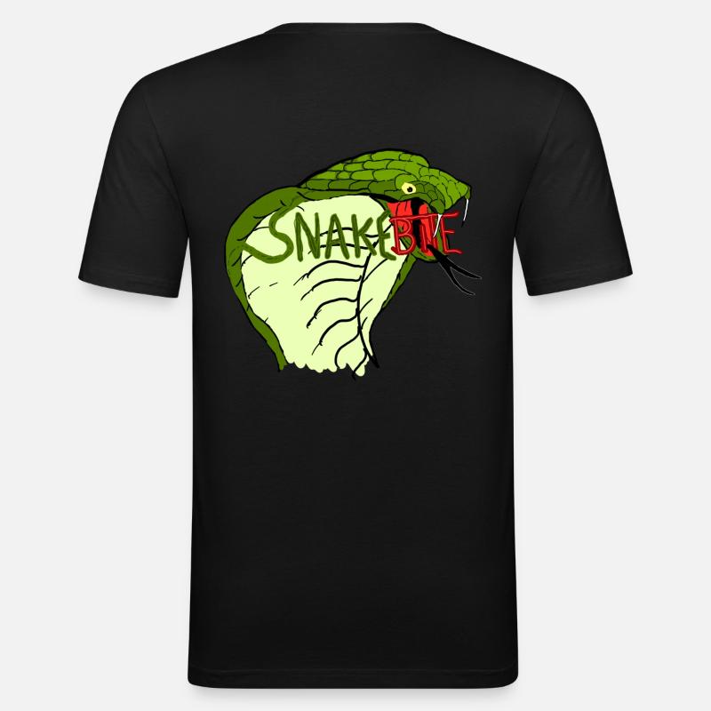 Snakebite; Kopra - Männer Slim Fit T-Shirt - Schwarz