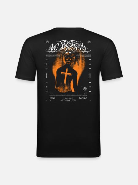 No God No Master - Men's Slim Fit T-Shirt - black