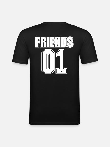 Best Friends Forever / Friends Gift 2 - Men's Slim Fit T-Shirt - black