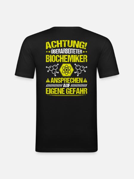 Biochemiker Biochemie Biochemistry Biochemist - Men's Slim Fit T-Shirt - black