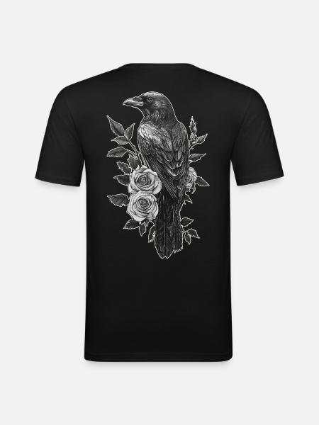 Raven - Men's Slim Fit T-Shirt - black
