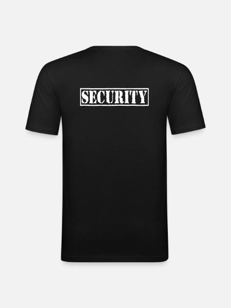 Security Bouncer - Men's Slim Fit T-Shirt - black