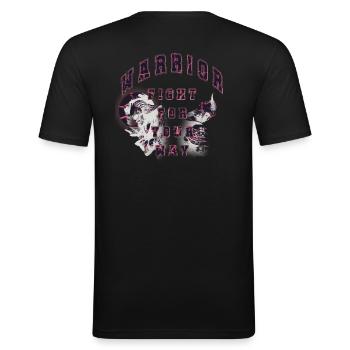 Guerrier - T-shirt près du corps Homme - noir - Dos - Nik (191cm)