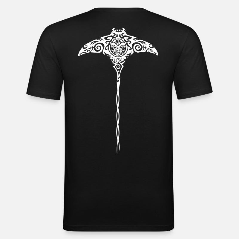 Aloha Ray - Männer Slim Fit T-Shirt - Schwarz