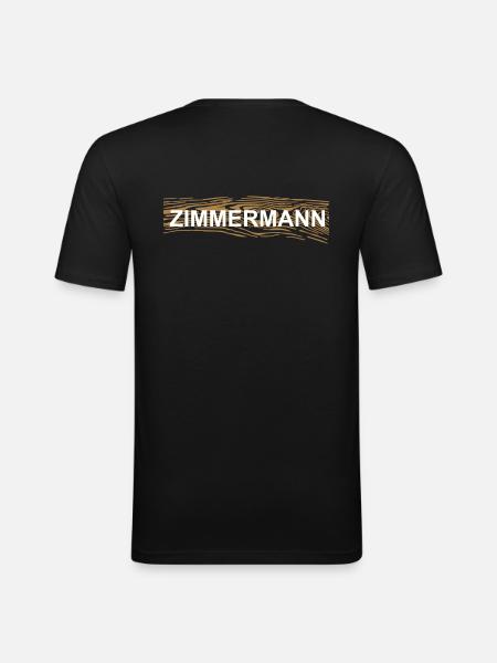 Zimmermann - Männer Slim Fit T-Shirt - Schwarz