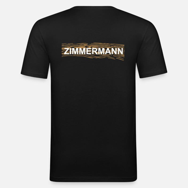 Zimmermann - Männer Slim Fit T-Shirt - Schwarz
