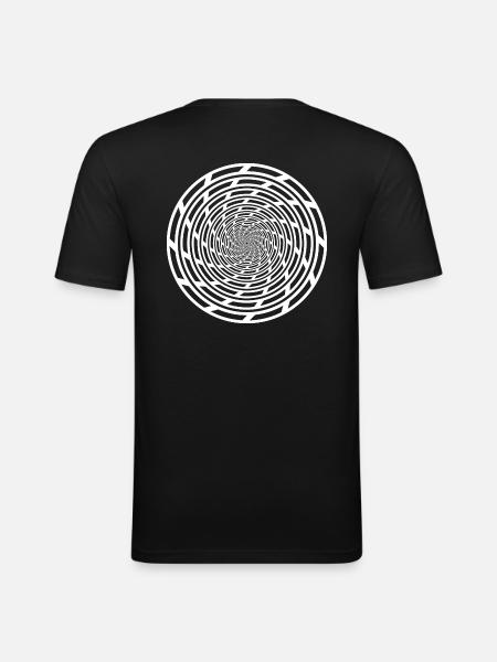 Tekno 23 spiral - Men's Slim Fit T-Shirt - black