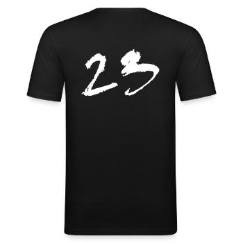 23 - T-shirt près du corps Homme - noir - Dos - Nik (191cm)