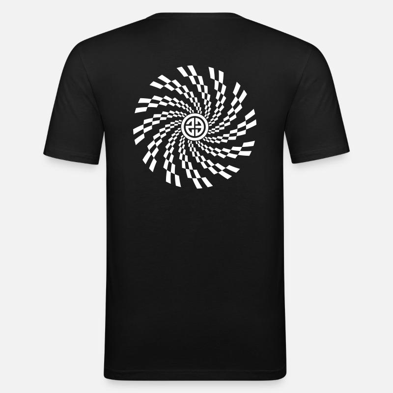 spirale 23 - Männer Slim Fit T-Shirt - Schwarz
