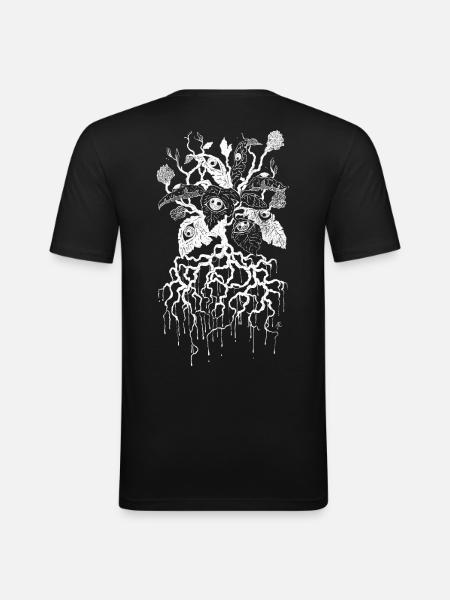 Petals of Vision - Men's Slim Fit T-Shirt - black