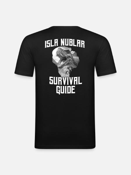 Isla Nublar - Survival Guide - Men's Slim Fit T-Shirt - black