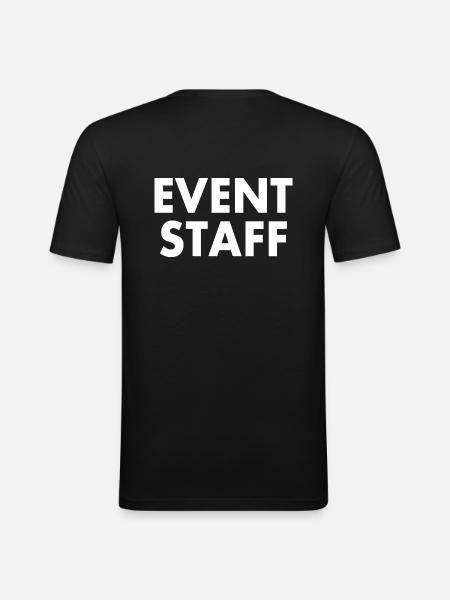 Event staff - Men's Slim Fit T-Shirt - black