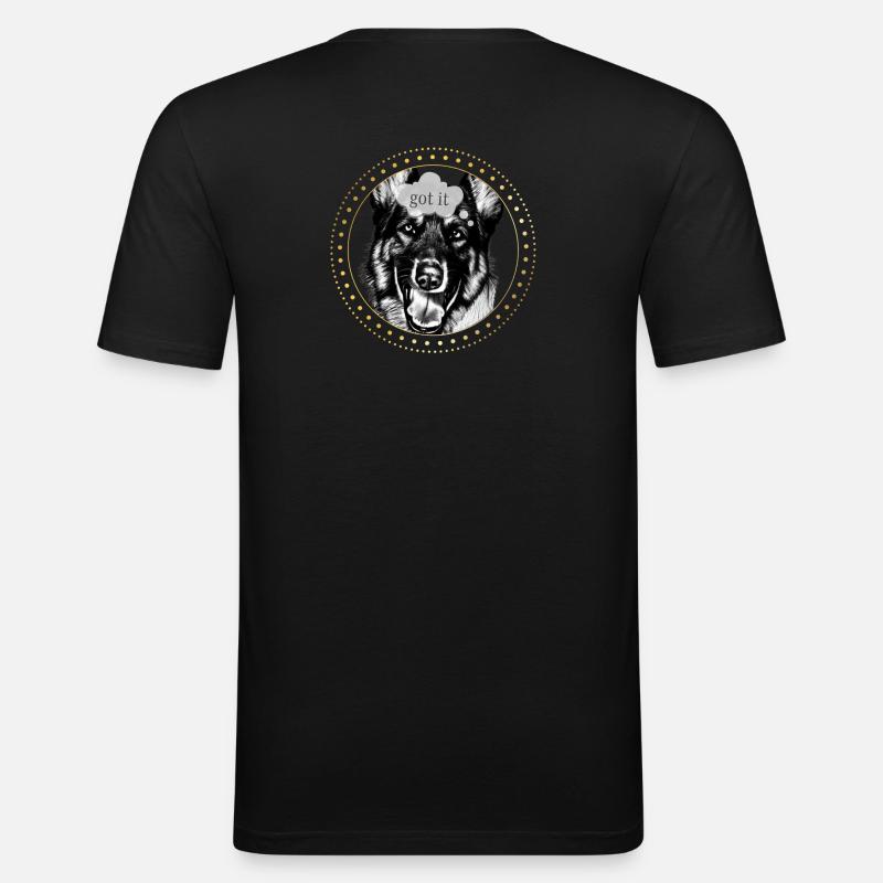 Siegertyp - Männer Slim Fit T-Shirt - Schwarz