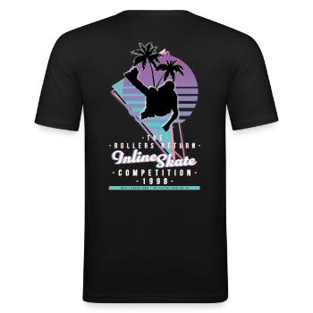 Le Concours 1998 - T-shirt près du corps Homme - noir - Dos - Nik (191cm)