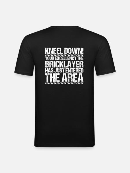 Maurer Bricklayer Mason - Men's Slim Fit T-Shirt - black