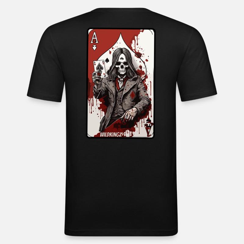 Ass - Männer Slim Fit T-Shirt - Schwarz
