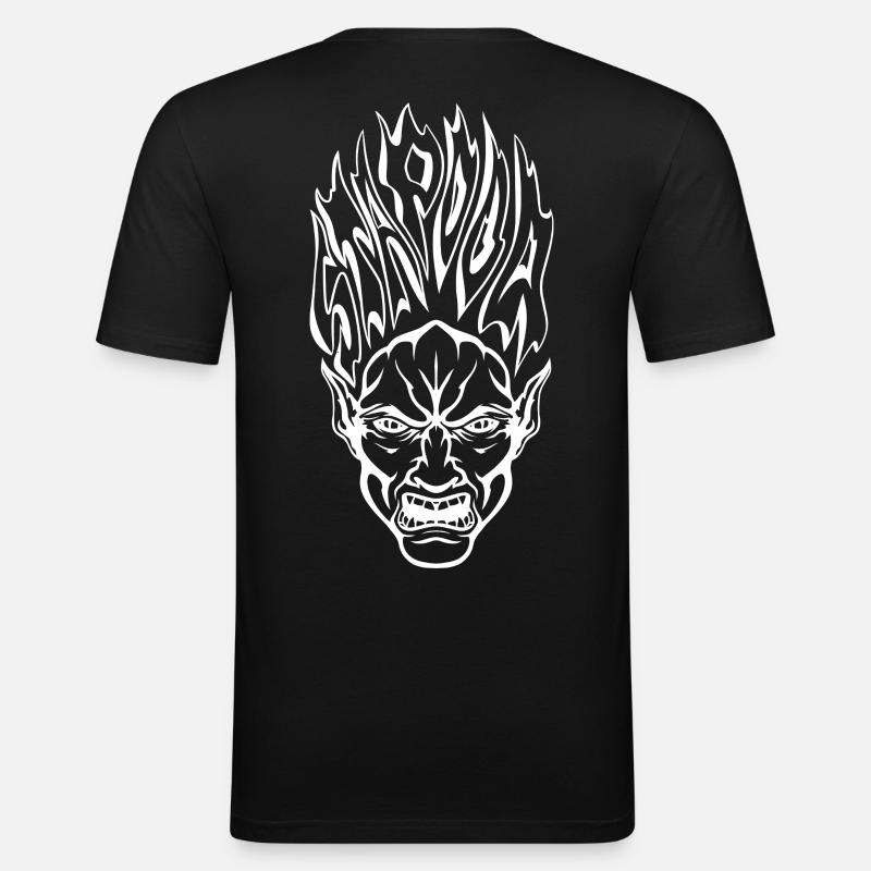 Stapooa demon1 - Men's Slim Fit T-Shirt - black