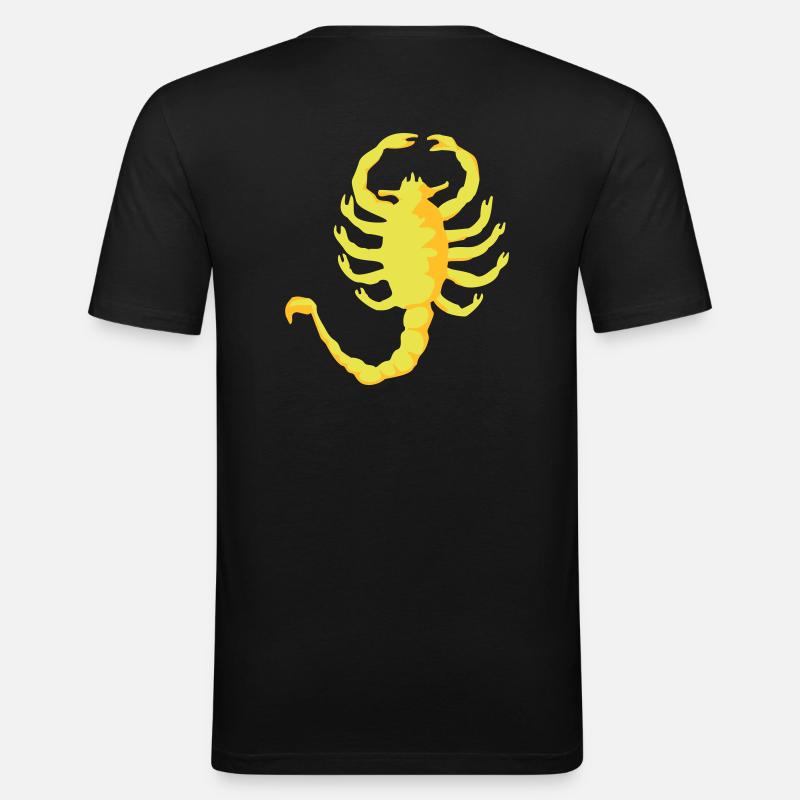 Skorpion Drive - Männer Slim Fit T-Shirt - Schwarz