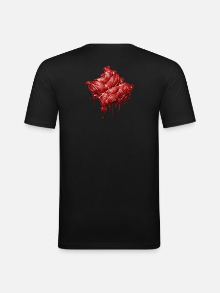 Kosovo - Blood and Muscle - Männer Slim Fit T-Shirt - Schwarz
