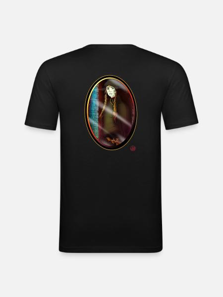 Medieval Vampire Witch - Men's Slim Fit T-Shirt - black
