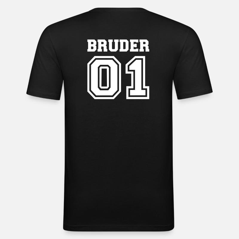 Bruder - Männer Slim Fit T-Shirt - Schwarz