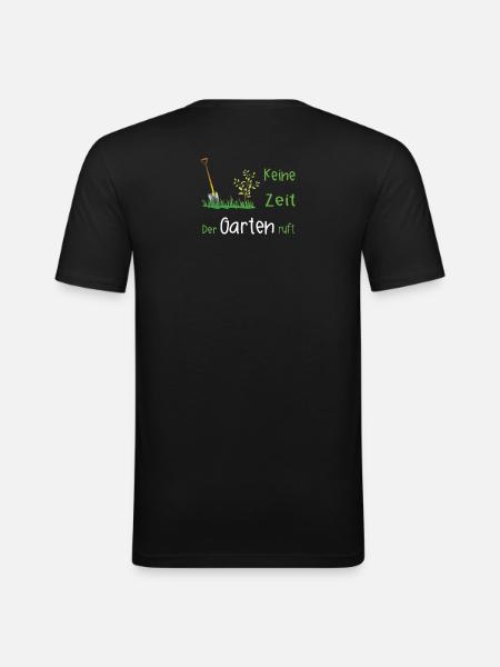 Garten Gärtner Gartenarbeit Geschenk - Männer Slim Fit T-Shirt - Schwarz
