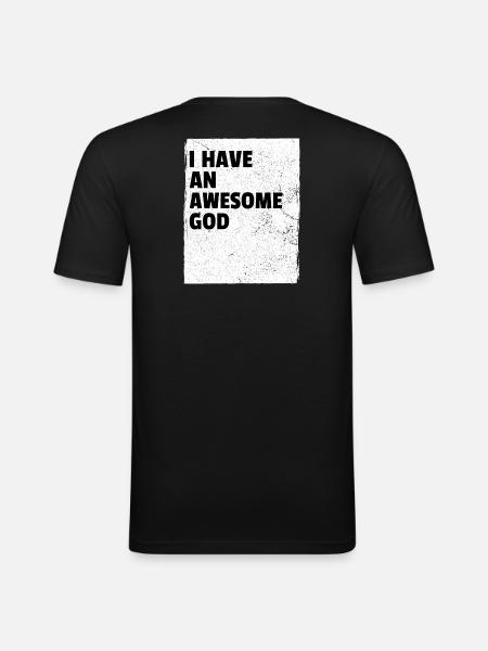 Inspirational Quote Left-Handed - Men's Slim Fit T-Shirt - black