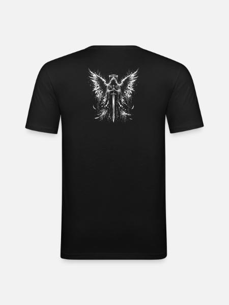 Wing Sword Illustration - Men's Slim Fit T-Shirt - black