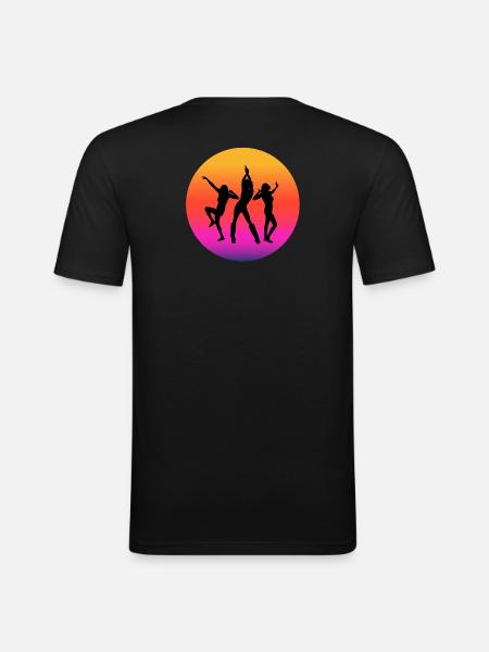 diso, disco fan, disco music - Men's Slim Fit T-Shirt - black