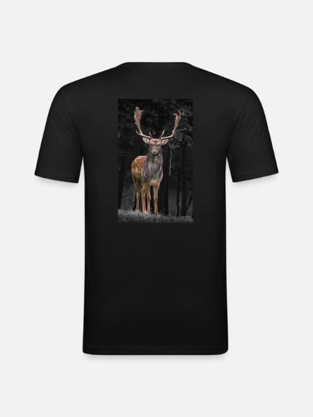 deer - Men's Slim Fit T-Shirt - black