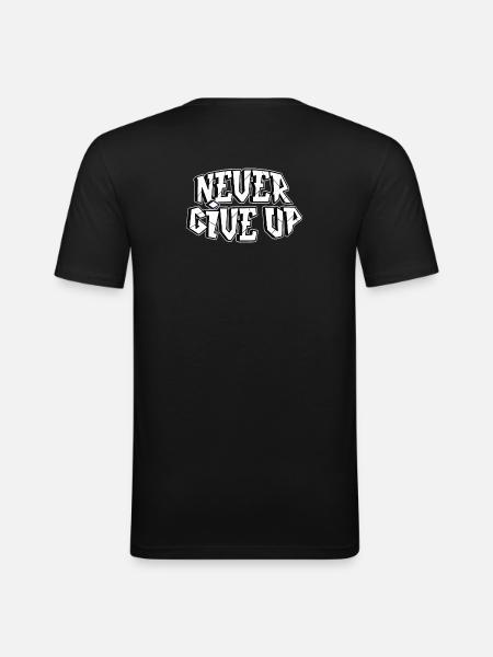 everything is possible, winner, fighter - Men's Slim Fit T-Shirt - black