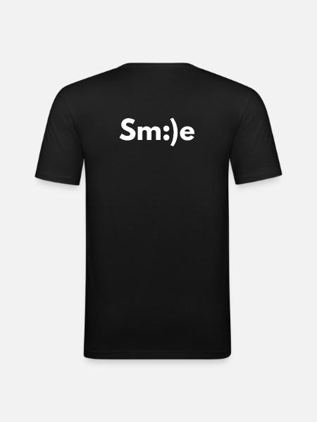Smiling, smiling, smiling - Men's Slim Fit T-Shirt - black