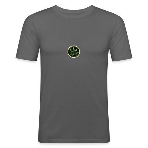 cannabis-vue-densemble - T-shirt près du corps Homme