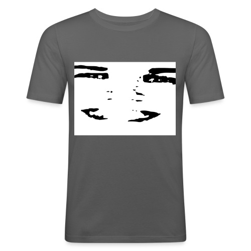 TMEEMUSTA - Miesten tyköistuva t-paita