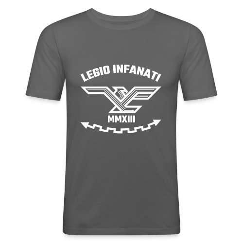 [LYF] Legio Infanati logo WHITE - Men's Slim Fit T-Shirt