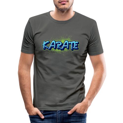 Graffiti Karate - Männer Slim Fit T-Shirt
