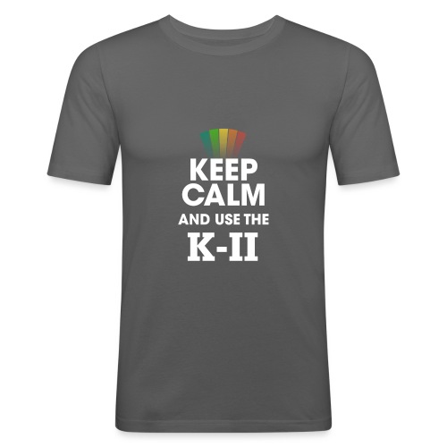 KEEP CALM KII png - T-shirt près du corps Homme