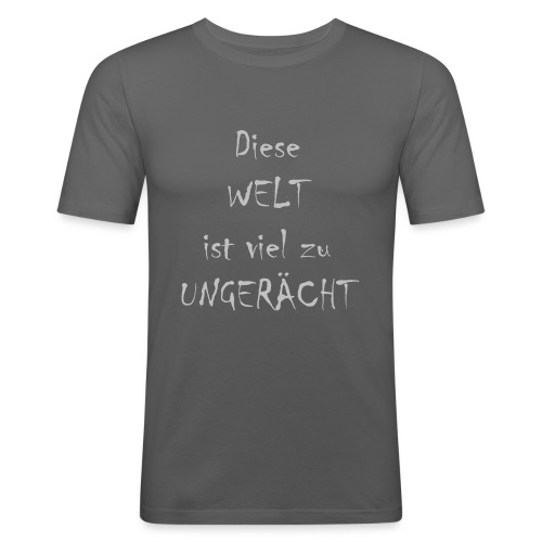 WORTKunstwort 21.3 - Männer Slim Fit T-Shirt
