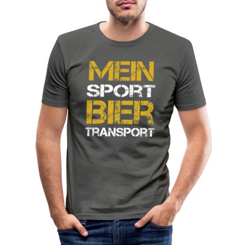 Mein Sport Biertransport - Männer Slim Fit T-Shirt