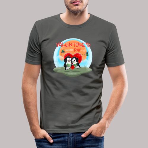Manjaro Valentine's day every day - Men's Slim Fit T-Shirt