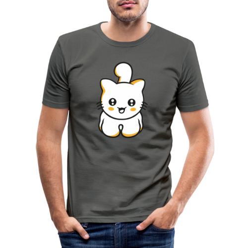 Chat mignon hilare - Obcisła koszulka męska