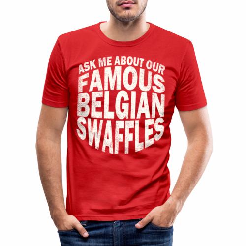 Famous Belgian Swaffles - Mannen slim fit T-shirt