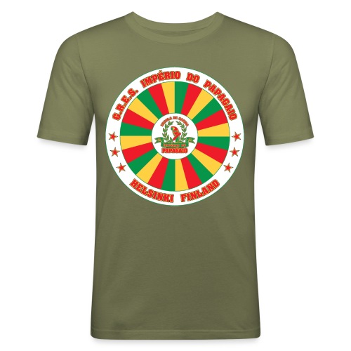 Papagaio drum logo - Miesten tyköistuva t-paita