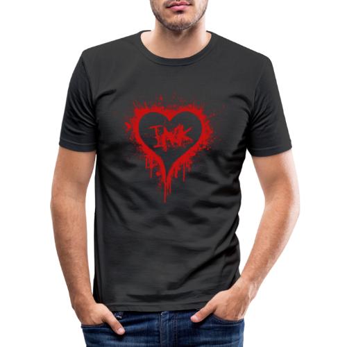 I Love Ink red - Männer Slim Fit T-Shirt