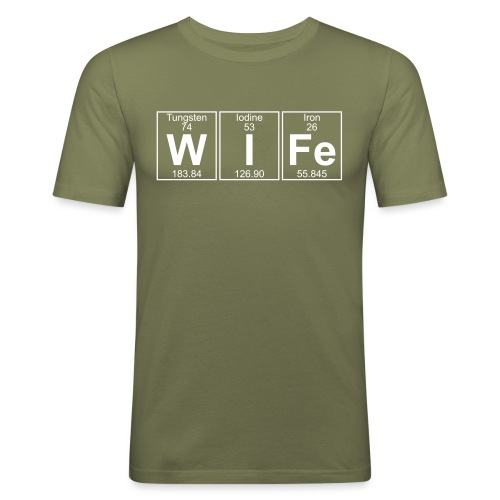 W-I-Fe (wife) - Men's Slim Fit T-Shirt