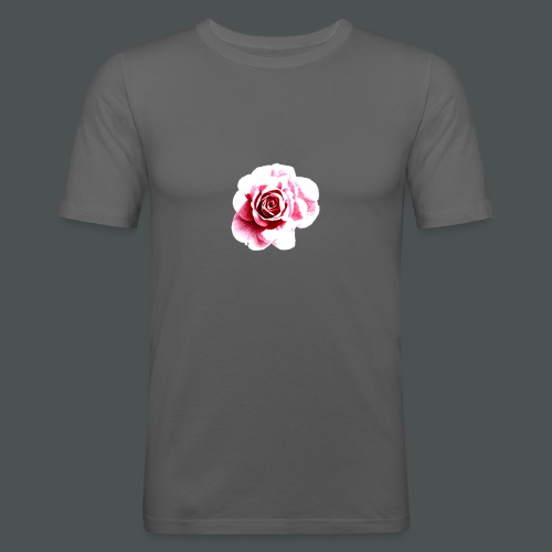 Sketched Rose - Men's Slim Fit T-Shirt