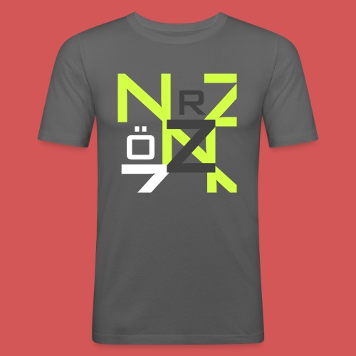 Nörthstat Group™ Clear Transparent Main Logo - Men's Slim Fit T-Shirt